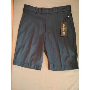 Men's Walter Hagen Perfect 11 Flat Front Shorts Navy Size 30
